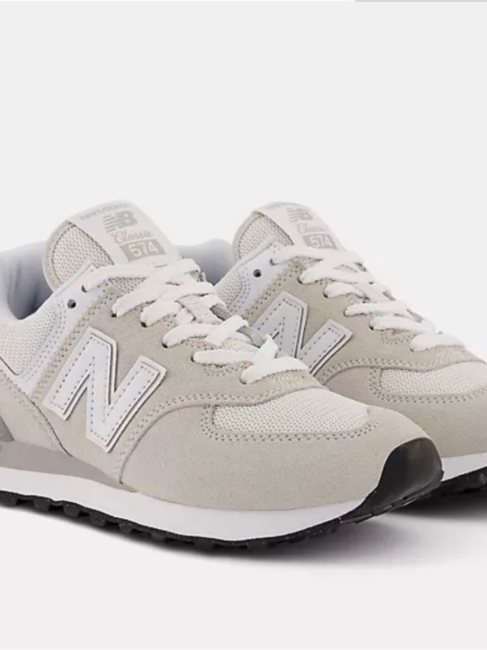 New Balance Women's Sneakers in Light Grey and White